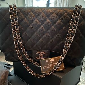 Authentic used Chanel Jumbo